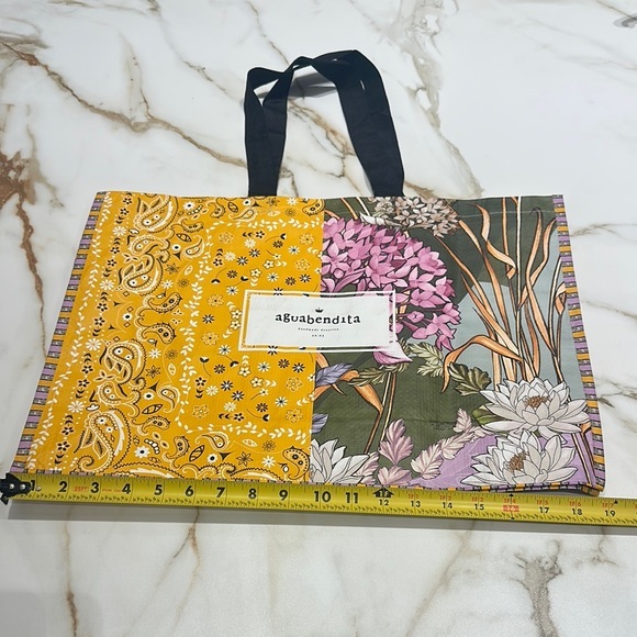 Agua Bendita Floral and Paisley Tote LARGE - Picture 1 of 2